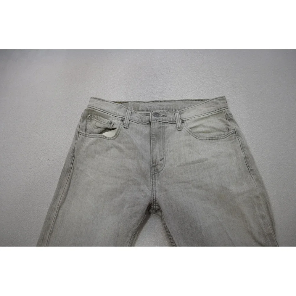 Levi's 512 Slim Taper Jeans Mens 32x32 Grey Stretch Denim Rugged Excellent
